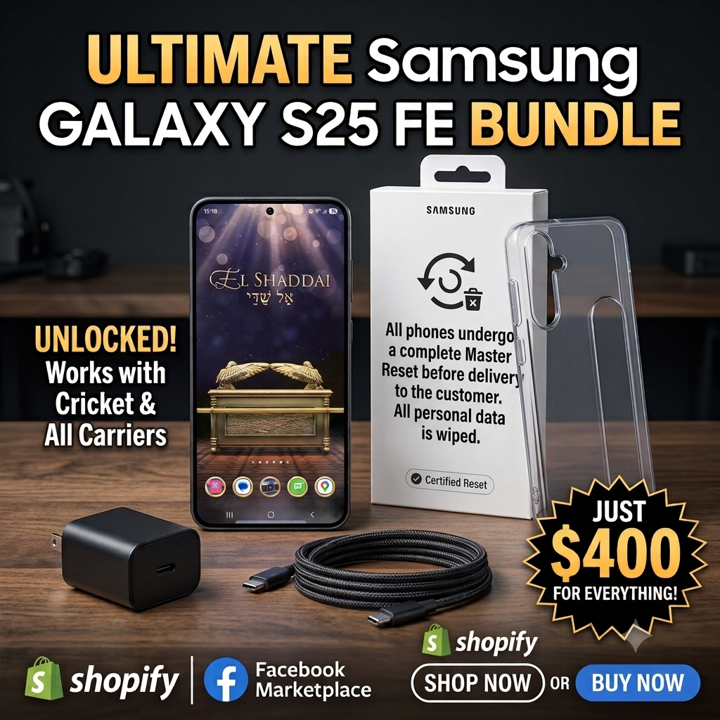 Samsung Galaxy S25 FE – Unlocked (Cricket Wireless) | Gently Used Bundle