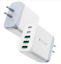 50W 5-Port USB C Fast Wall Charger with Dual Type-C and USB-A ports - sold individually